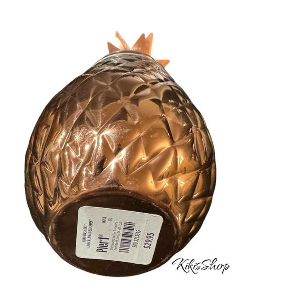 Pier 1 Pineapple Cocktail Shaker Rose Gold NWT - Picture 2 of 5